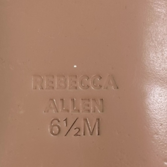 Rebecca Allen The Skim Pointy Toe Patent Leather Flats Size 6.5 Ballet Nude Tan - Picture 3 of 13